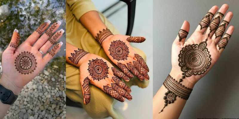 Minimal Mandala Palm Design