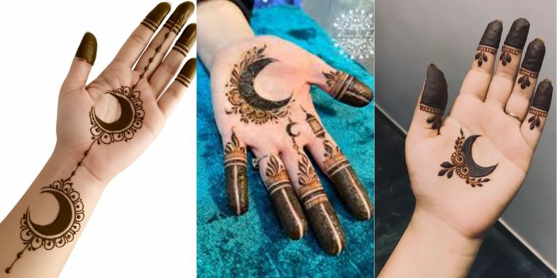 Moon Mehndi Design