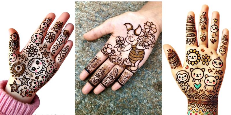 Cartoon Mehndi Design