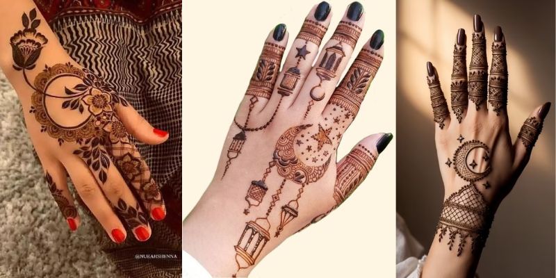 Heart & Moon Eid Design