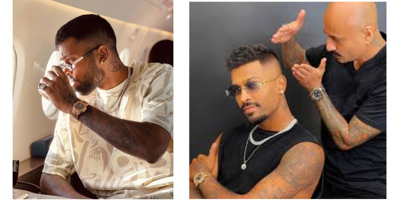 Hardik Pandya Hairstyle Buzz Cut with Beard