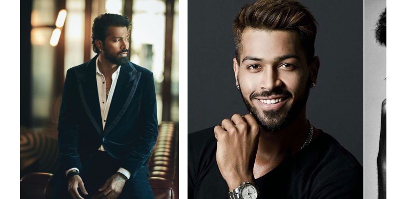 Hardik Pandya Hairstyle High Fade with Textured Top
