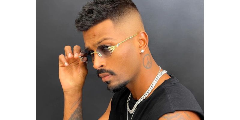 Hardik Pandya Hairstyle Side Part with Fade