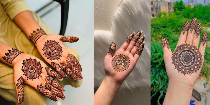 Mehndi Design Mini Mandala Center Design