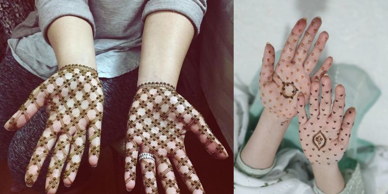 Mehndi Design Star & Dot Pattern Design