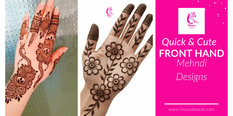 Simple Mehndi Designs for Girls Front Hand