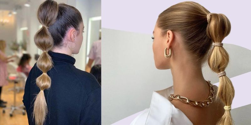 Bubble Ponytail Hairstyle