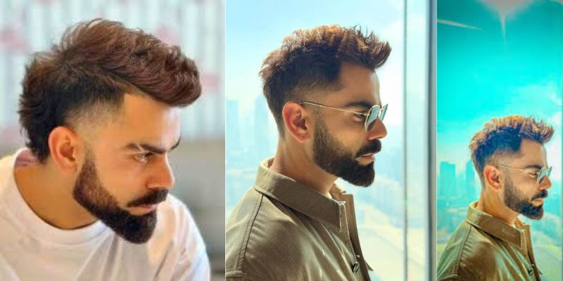 Virat Kohli Hairstyle with Beard