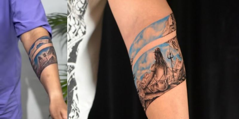 Virat Kohli Tattoo Lord Shiva (1)