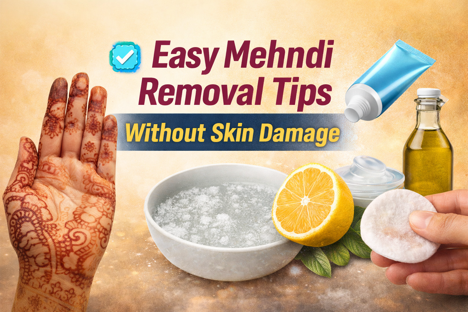 How to Remove Mehndi From Hand