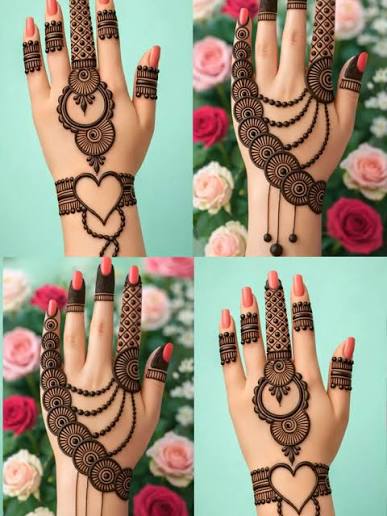 Arabic Back Hand Mehndi Design 2