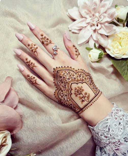 Arabic Simple Mehndi Design 1