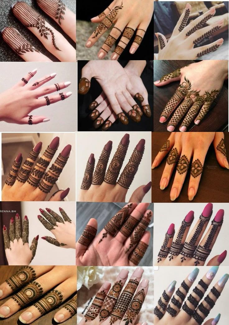 Finger Mehndi Design 1