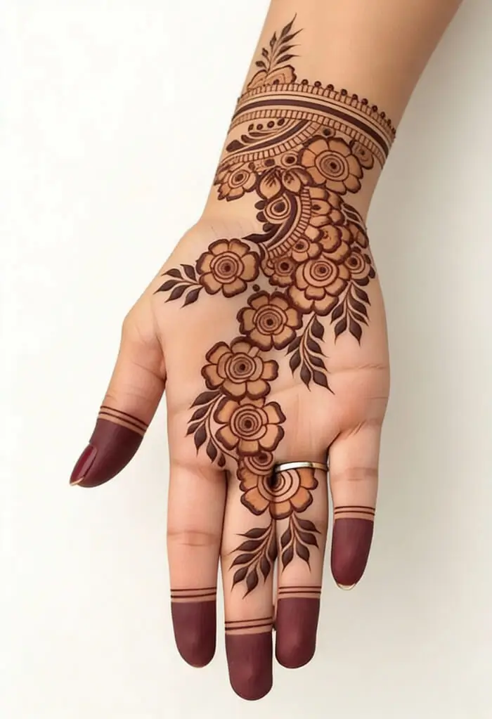 Floral Mehndi Design 5