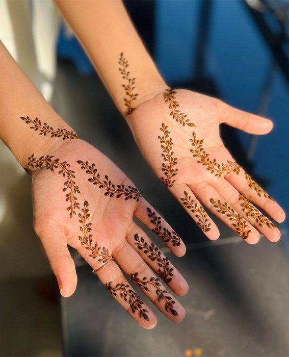 Leafy Vine Mehndi Design
