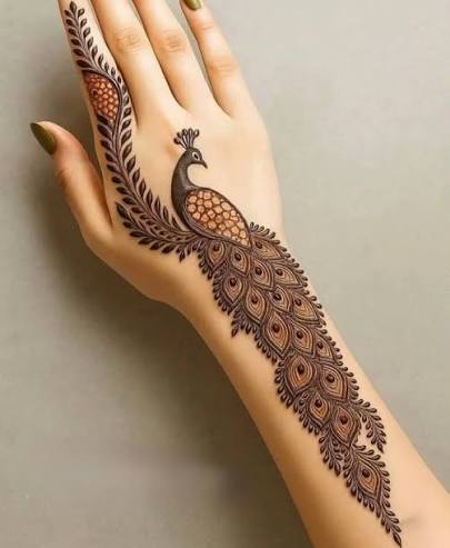Peacock Mehndi Design 2