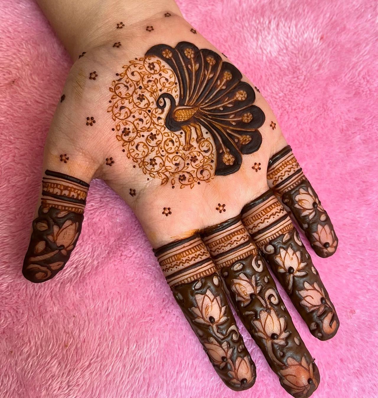 Peacock Royal Mehndi Design