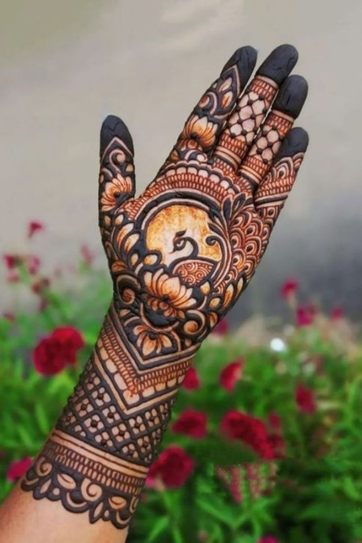 Peacock Royal Mehndi Design 2