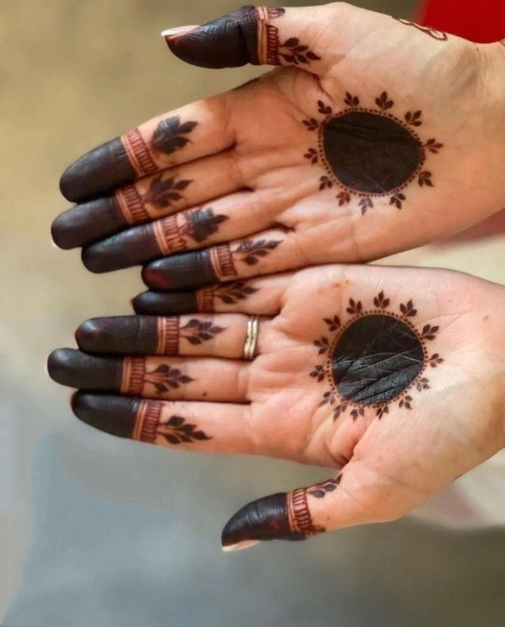 beginner cute simple mehndi designs for front hands 1