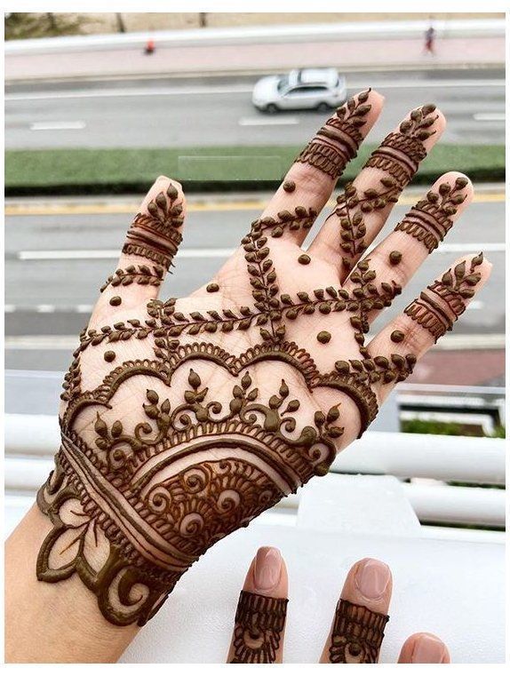 beginner cute simple mehndi designs for front hands 2