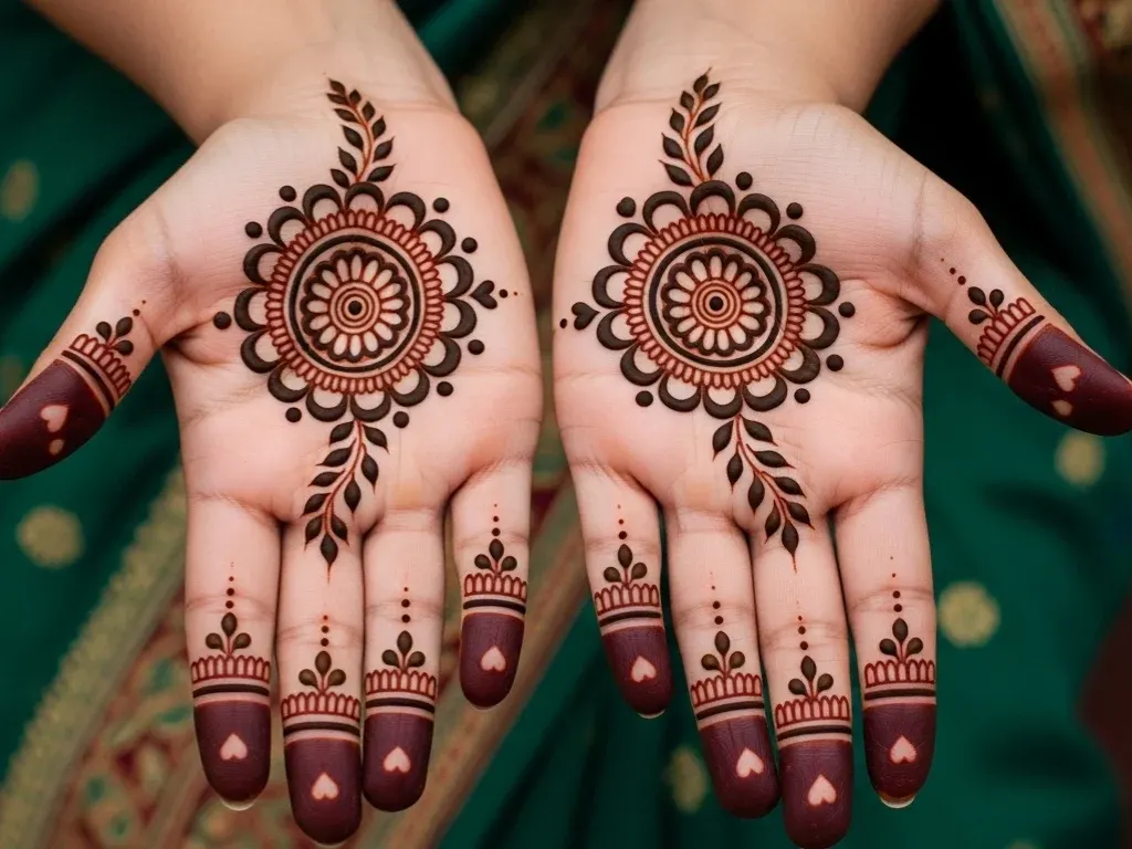 beginner cute simple mehndi designs for front hands