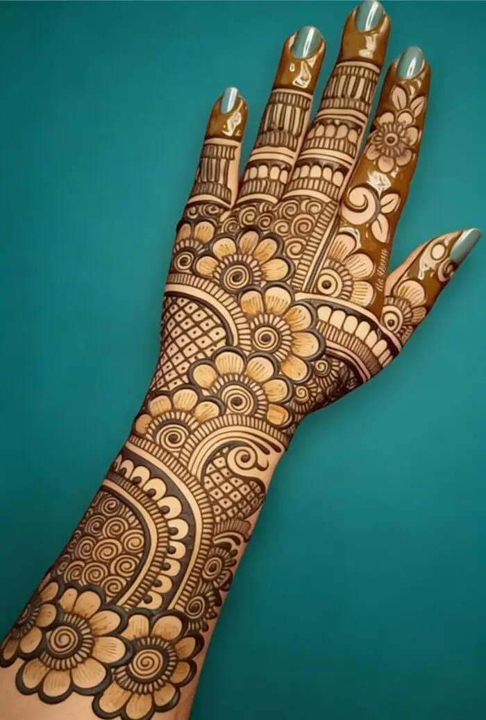 full hand mehndi design 10