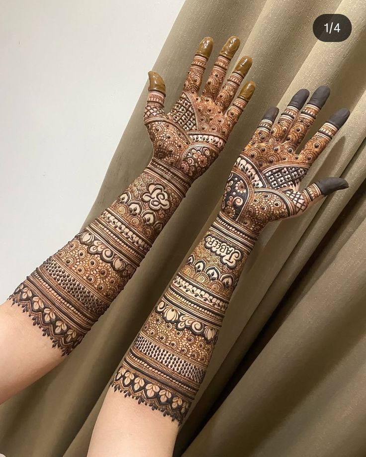 full hand mehndi design 12