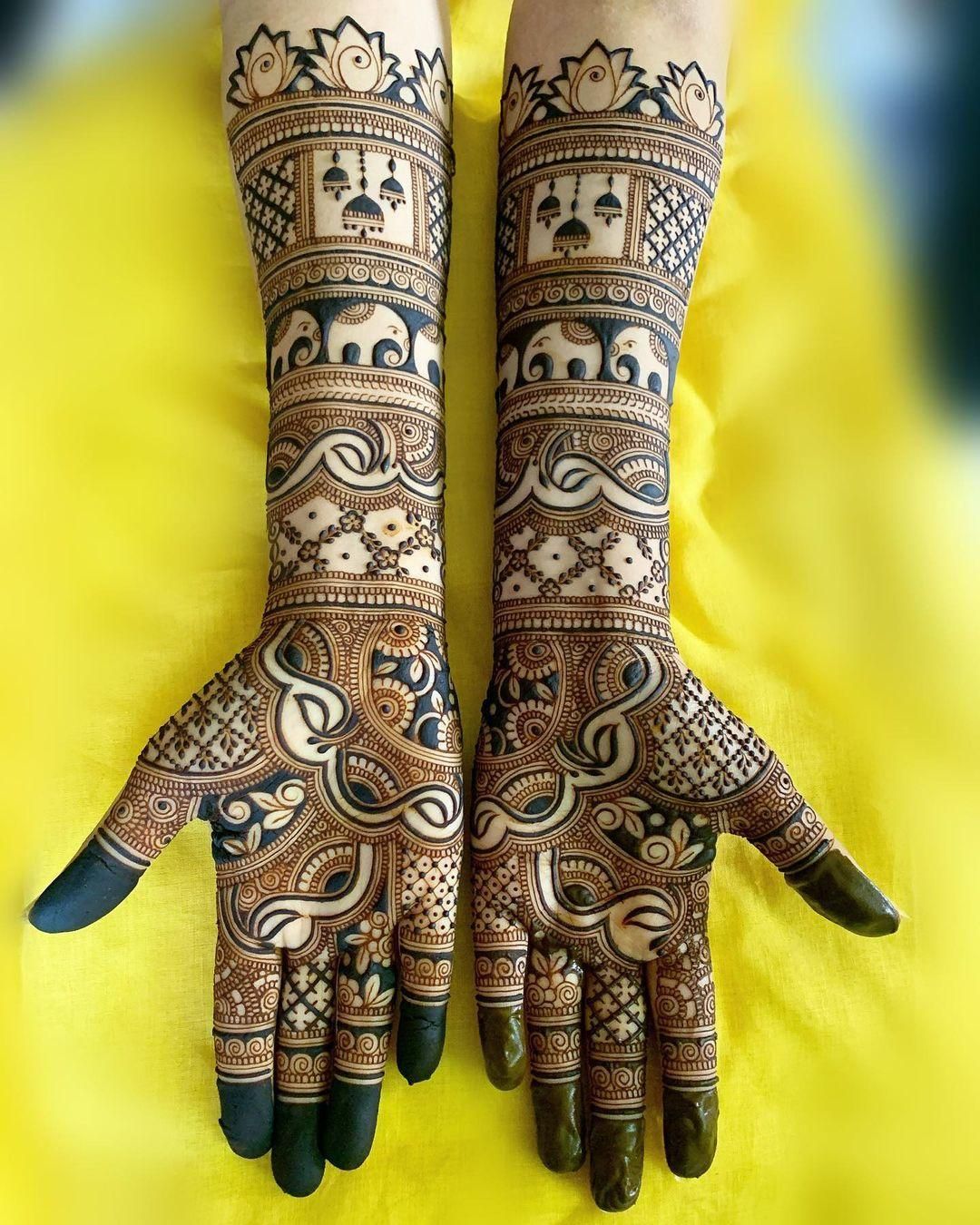 full hand mehndi design